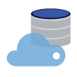 Managed cloud services icon - cloud management, IT support, and optimized cloud solutions