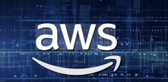 AWS logo on a dark background — Performance One Data Solutions AWS cloud partner